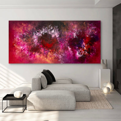 Extra large vibrant abstract painting of light and color