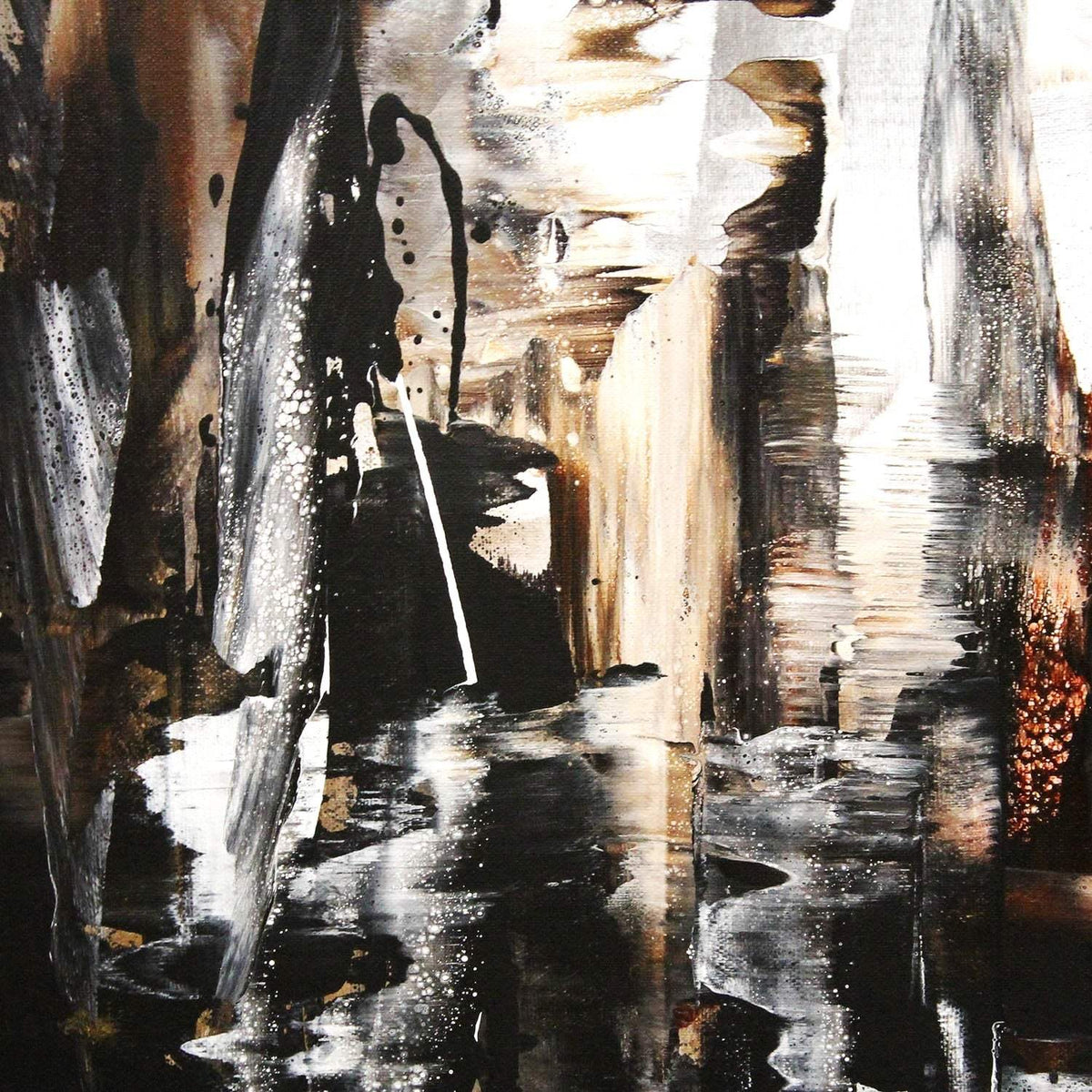 Urban Nocturnelle 36”x48” - Paresh Nrshinga Abstract Art