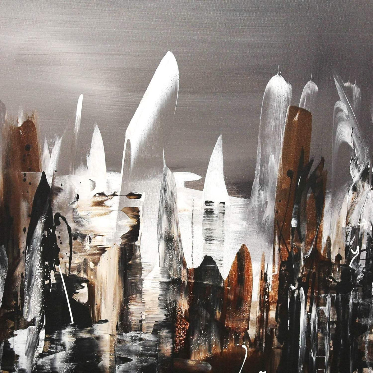 Urban Nocturnelle 36”x48” - Paresh Nrshinga Abstract Art