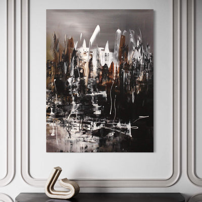 Urban Nocturnelle 36”x48” - Paresh Nrshinga Abstract Art