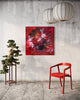 red canvas art