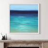 Tranquil Abstract Seascape | Vibrant Coastal Waters 28x28" Artwork