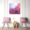 modern original art piece in soft colours for interior spaces