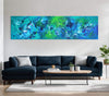 Aqua Dreamscape 24”x90” - Paresh Nrshinga Abstract Art