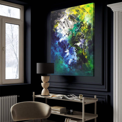 Extra Large Painting | Chasing The Sunshine 44x55" - Paresh Nrshinga Abstract Art