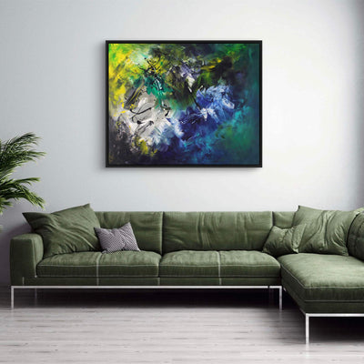Extra Large Painting | Chasing The Sunshine 44x55" - Paresh Nrshinga Abstract Art