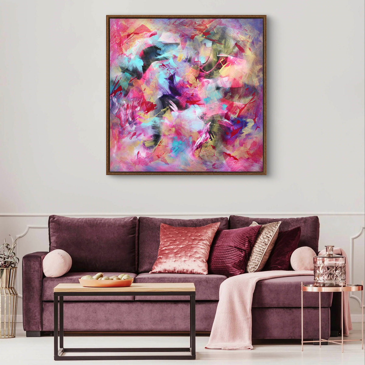 Modern extra large abstract canvas for living room décor