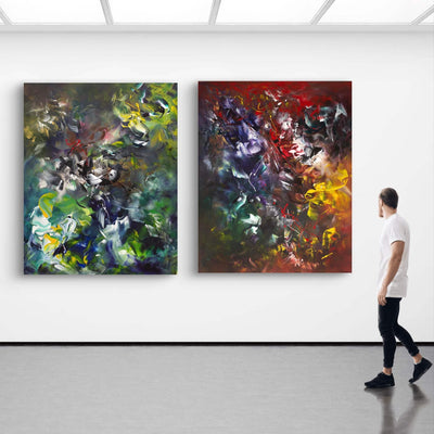 Alternate view of Summer Forest I and II by Paresh Nrshinga