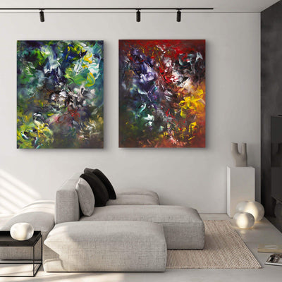 Alternate view of Summer Forest I and II by Paresh Nrshinga