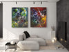 Summer Forest I and II 55”x44”x2 - Paresh Nrshinga Abstract Art