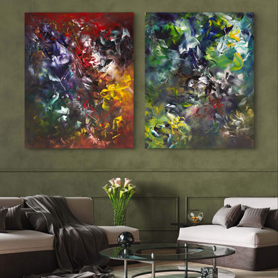 Alternate view of Summer Forest I and II by Paresh Nrshinga