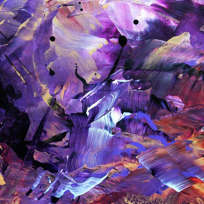 Purple Canvas Painting | Temptation II 100x100cm - Paresh Nrshinga Abstract Art