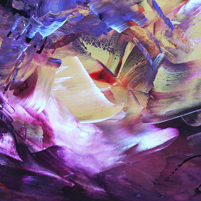 Purple Canvas Painting | Temptation II 100x100cm - Paresh Nrshinga Abstract Art
