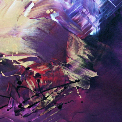 Purple Canvas Painting | Temptation II 100x100cm - Paresh Nrshinga Abstract Art