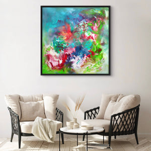 Multi color abstract paintings for sale, buy large canvas paintings, living room art, modern art, original paintings on canvas, extra large canvas painting for office, London art