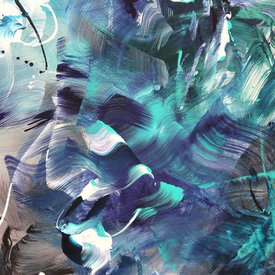 Modern art for hallway, Abstract Seascape by Paresh Nrshinga Abstract Art
