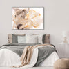 soft gold abstract art for elegant interior design