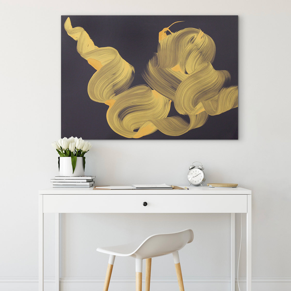 modern gold wall art for living room