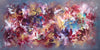 Multicolour abstract Painting | Dreams In Motion | 36x72" - Paresh Nrshinga Abstract Art