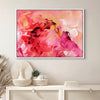 Original abstract painting “Peaches and Cream II”, acrylic on canvas with fluid art techniques. Soft peach, cream, and light pink blend harmoniously. Modern art for sale, abstract canvas art, large paintings