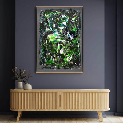Expressive large abstract wall decor inspired by nature