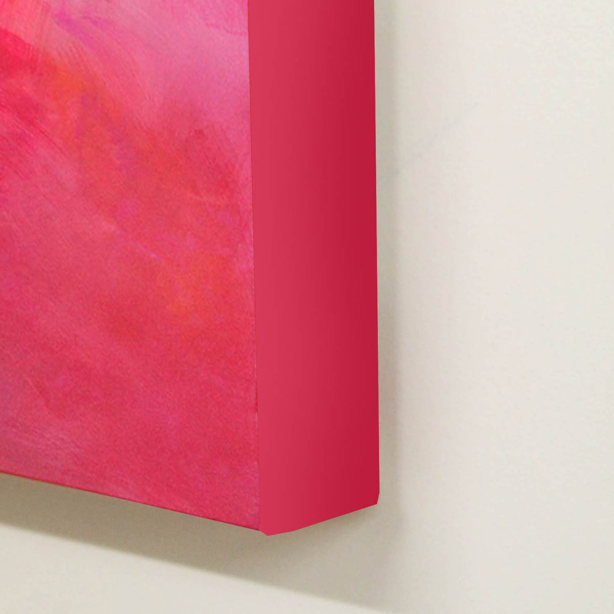 Blossom Haze by Paresh Nrshinga, large vertical pink abstract canvas