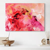 Original abstract painting “Peaches and Cream II”, acrylic on canvas with fluid art techniques. Soft peach, cream, and light pink blend harmoniously. Modern art for sale, abstract canvas art, large paintings