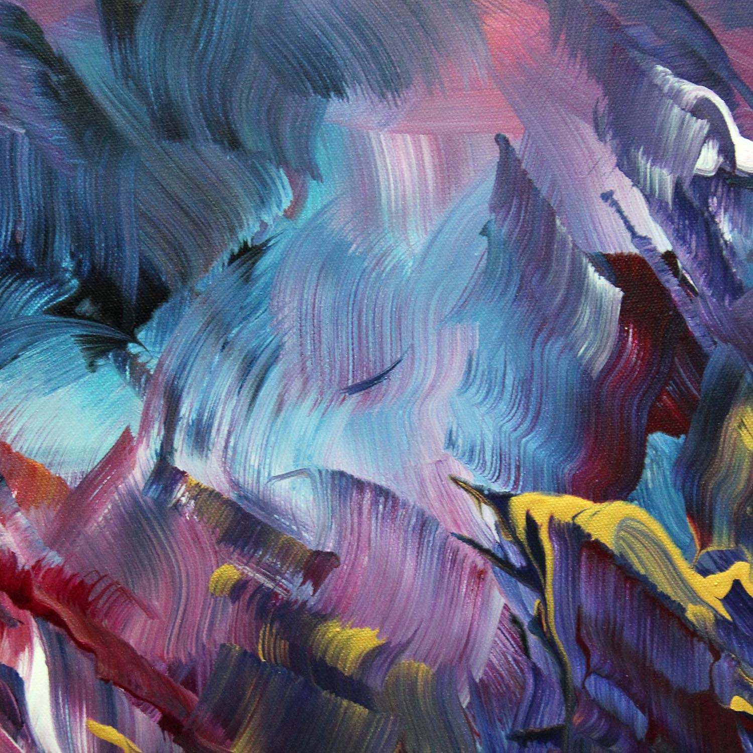Earthy & Vibrant 50x100cm Abstract Painting | Paresh Nrshinga