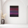 Original abstract painting
Acrylic on canvas
Vertical abstract painting for sale
Rich deep colours of black, grey, taupe, purple and magenta create abstract landscape
Abstract take on landscape Theme
Sides are painted
Signed on the reverse
Ready to hang