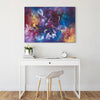vibrant colour wall art creating impact in living room design