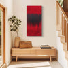 Original abstract paintings for home and office, red canvas art for sale, rectangular paintings for your home - Find The Love I 40x80cm - Paresh Nrshinga Abstract Art