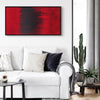 Original abstract paintings for home and office, red canvas art for sale, rectangular paintings for your home - Find The Love I 40x80cm - Paresh Nrshinga Abstract Art