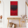 Original abstract paintings for home and office, red canvas art for sale, rectangular paintings for your home - Find The Love I 40x80cm - Paresh Nrshinga Abstract Art