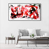 Buy red, black and white paintings, living room artwork, large canvas Crimson Tide 32"x60" - Paresh Nrshinga Abstract Artaintings for sale, British art, Paresh Nrshinga Crimson Tide 32"x60" - Paresh Nrshinga Abstract Art