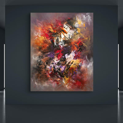 Fine art original extra large abstract painting for collectors