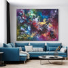 Symphony of Colour, original Blue, Emerald, Green abstract painting by Paresh Nrshinga.