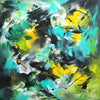 The Green Leaves Of Summer, original abstract painting by Paresh Nrshinga.