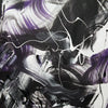 black and white abstrac t painting