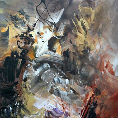 Contemporary abstract painting | Into The Light 40x40"