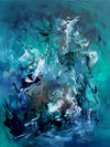 teal canvas art for sale 