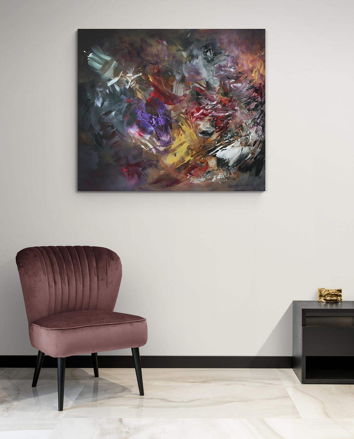 Light The Universe by Paresh Nrshinga displayed in a contemporary interior