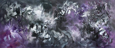 Beautiful Dream, original Purple abstract painting by Paresh Nrshinga.
