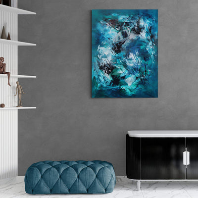 Waterfall by Paresh Nrshinga displayed in a contemporary interior