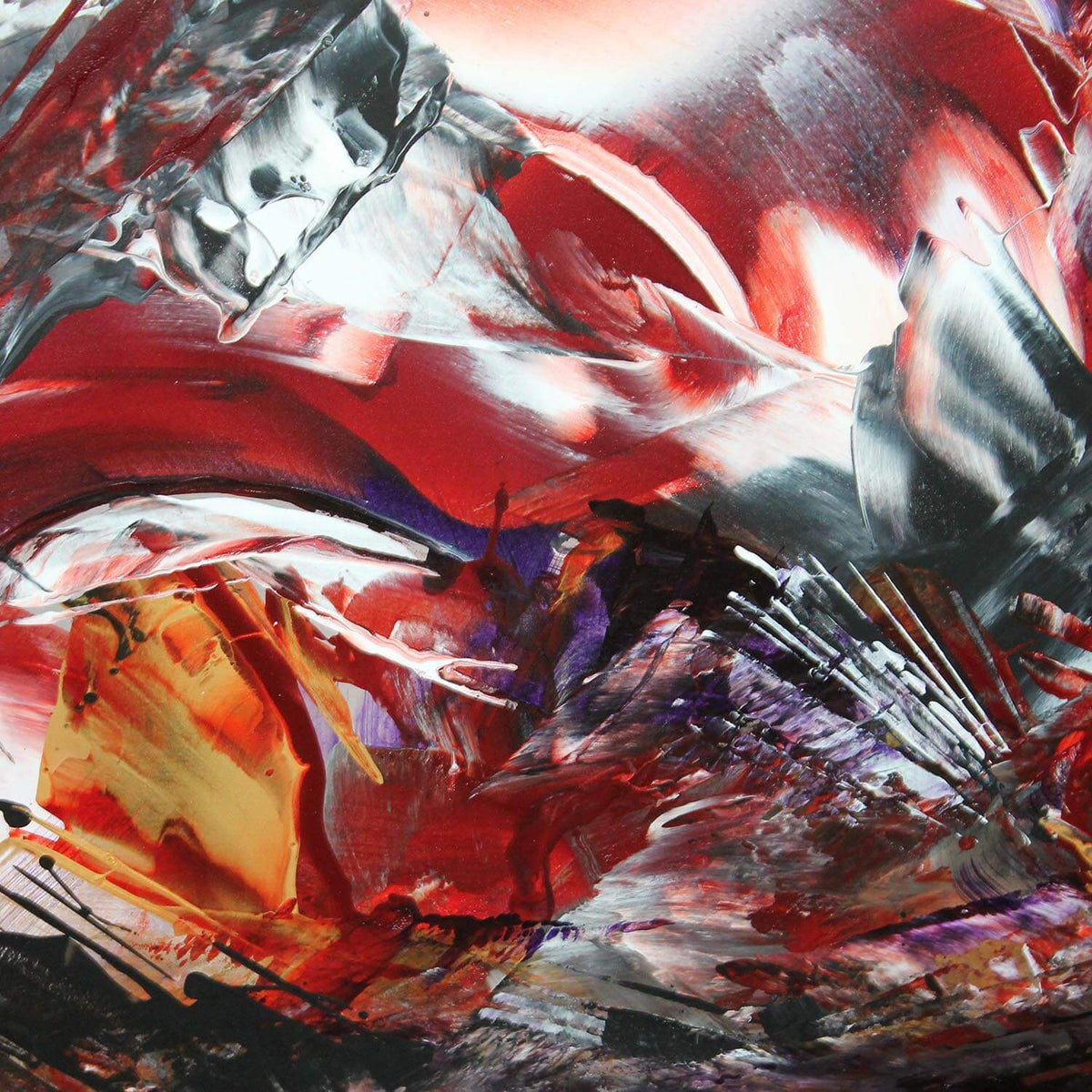 Vibrant Abstract Art | Intense Colors and Dynamic Brushstrokes