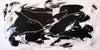 Buy monochrome art for modern interiors, interior design art, original paintings for sale, Chasing Dreams II 30”x60” - Paresh Nrshinga Abstract Art