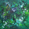 Rainforest Breeze, original abstract painting by Paresh Nrshinga.