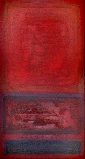 Red on Maroon Rothko I - Paresh Nrshinga Abstract Art